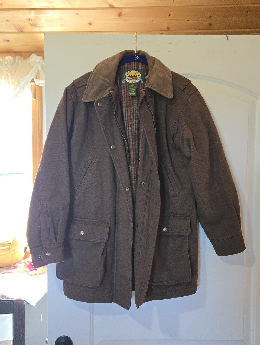 Vintage Cabela's Women's Brown Canvas Coat, SIZE M Reg